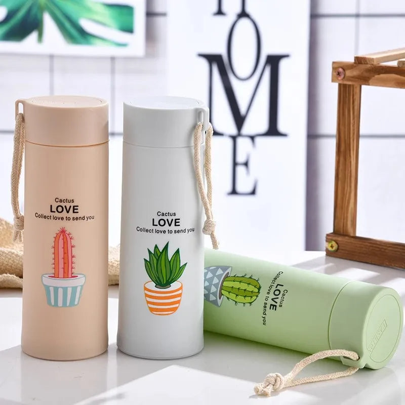 Cactus Water Bottle (450ml) - Beige