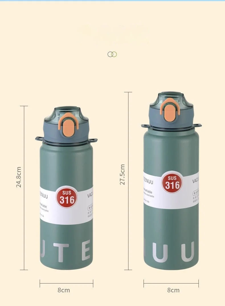 Stainless Steel Thermos Water Bottle (1000ml)