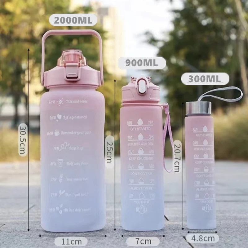 3 Pcs Water Bottle Set