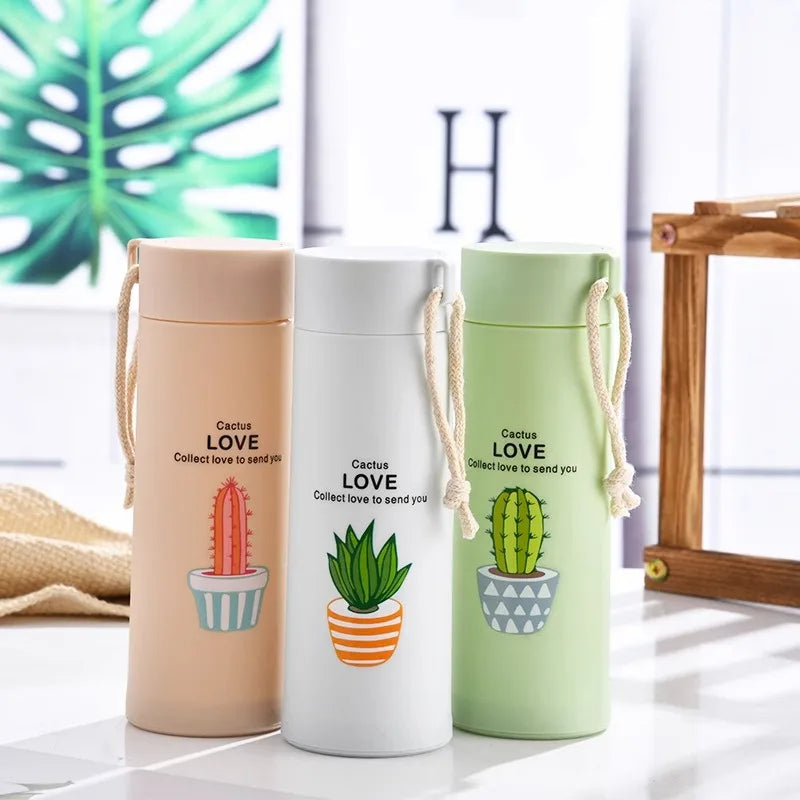 Cactus Water Bottle (450ml) - Green