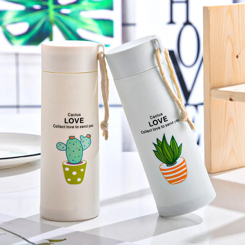 Cactus Water Bottle (450ml) - Beige