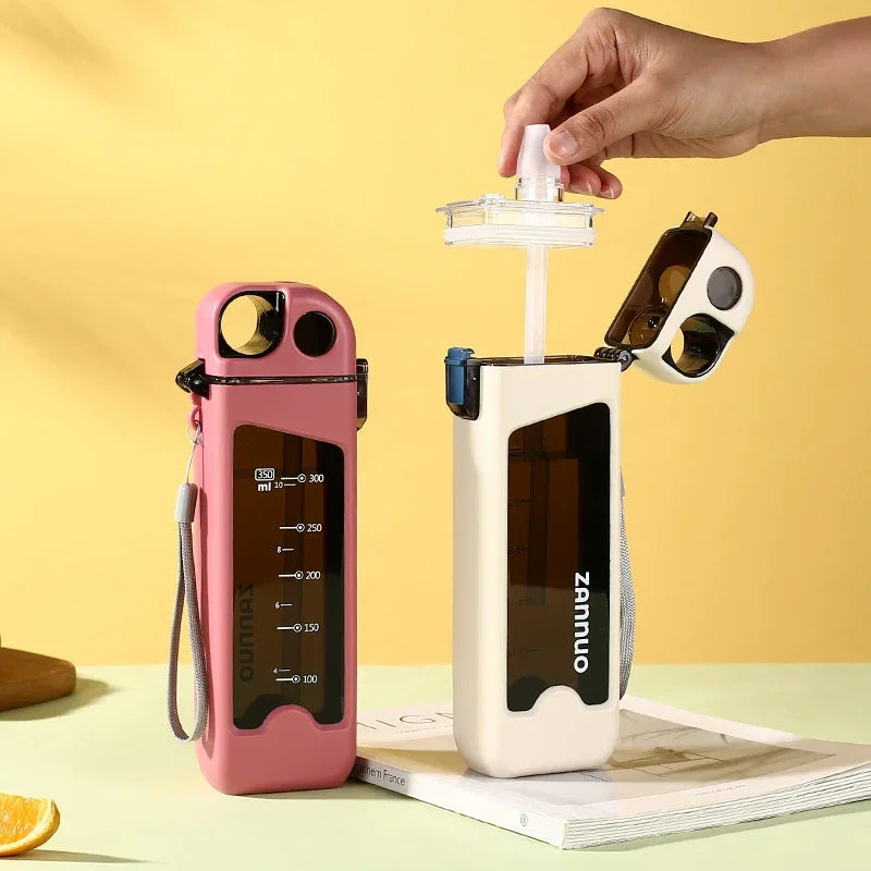 ZANNUO Sports Water Bottle – White