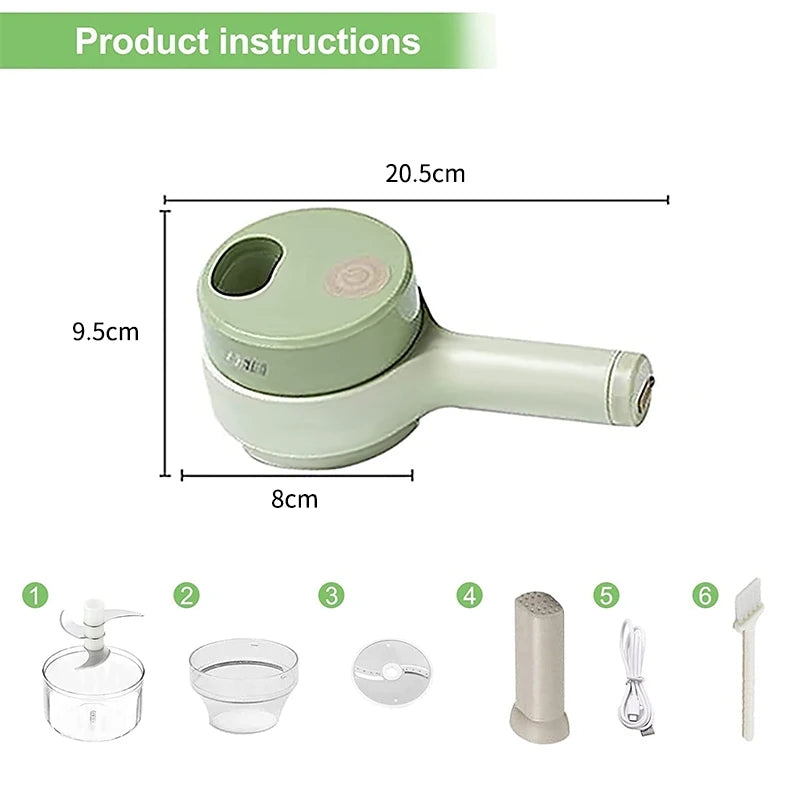 4 in 1 Electric Vegetable Chopper
