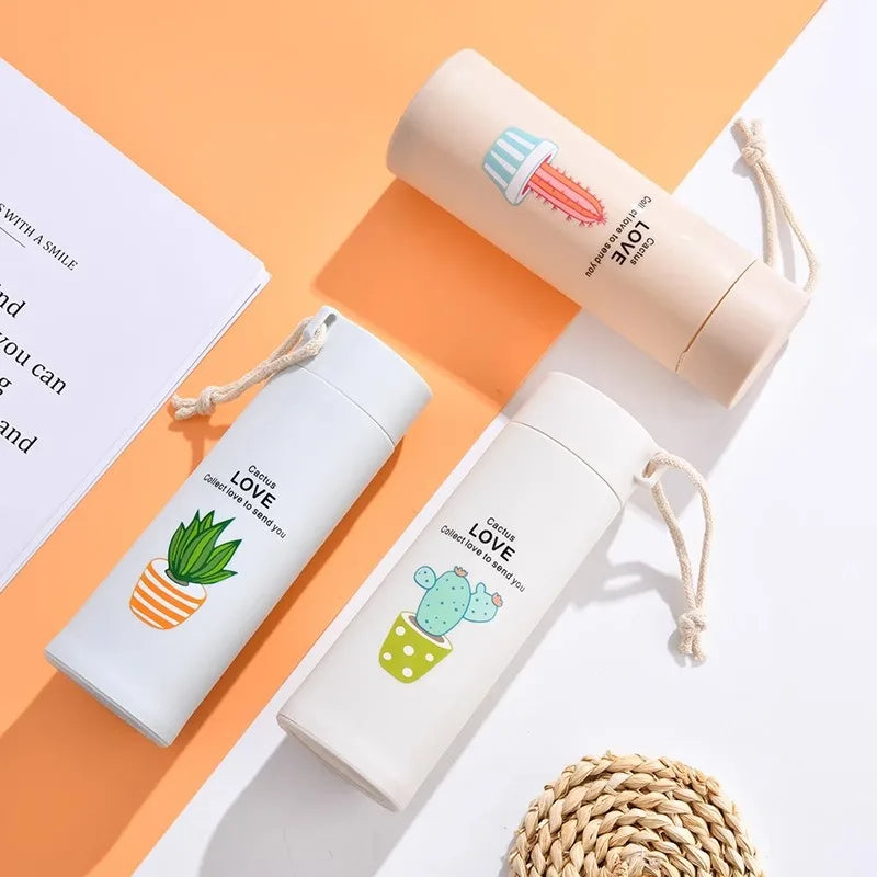 Cactus Water Bottle (450ml) - Beige