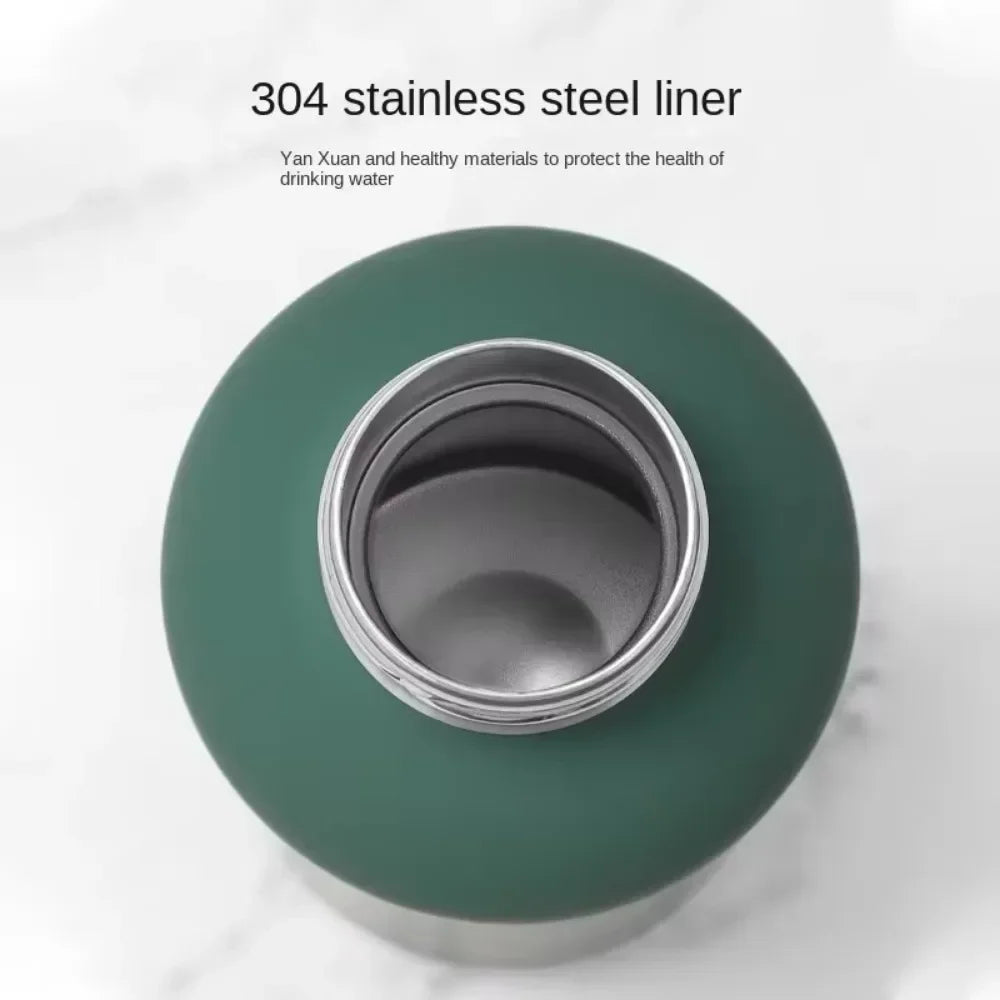 500ml Rubber Coated Stainless Steel Bottle – Matte Black