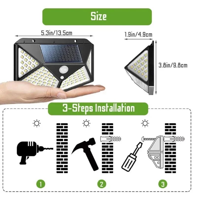Solar Charging Induction Wall Lamp