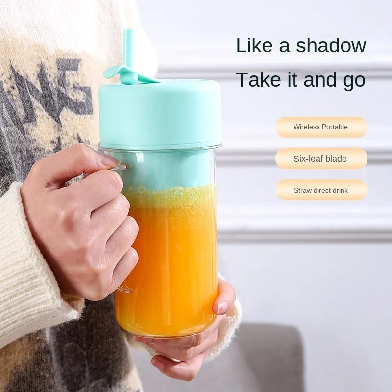 Portable Juicer Blender Bottle with Straw