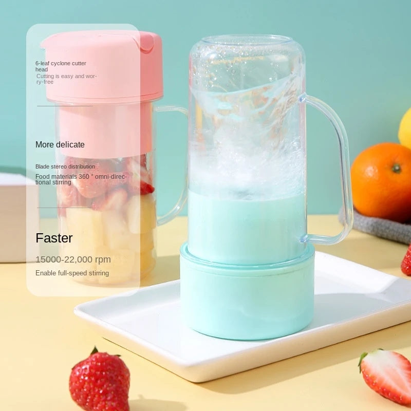 Portable Juicer Blender Bottle with Straw