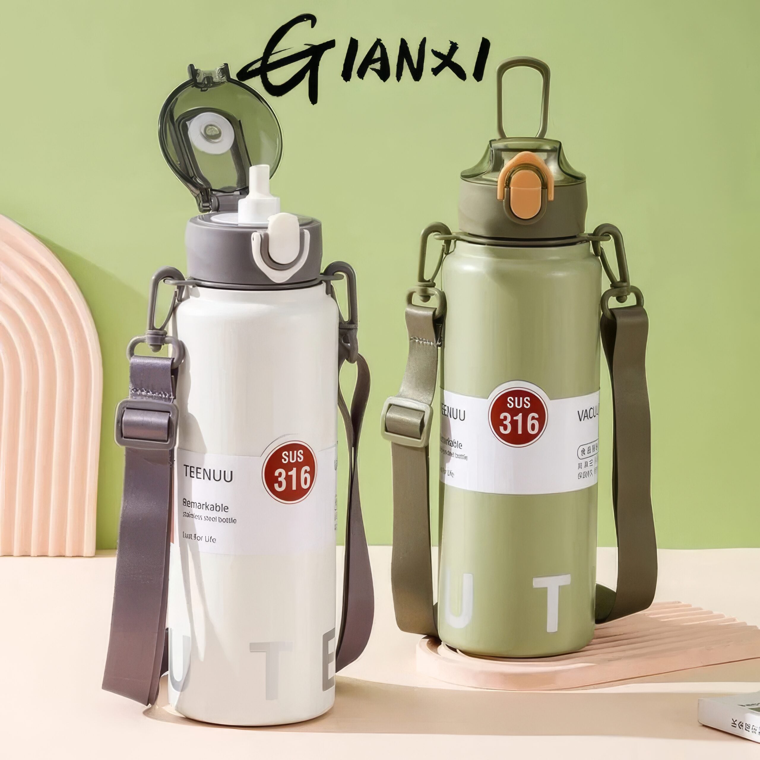 Stainless Steel Thermos Water Bottle (1000ml)