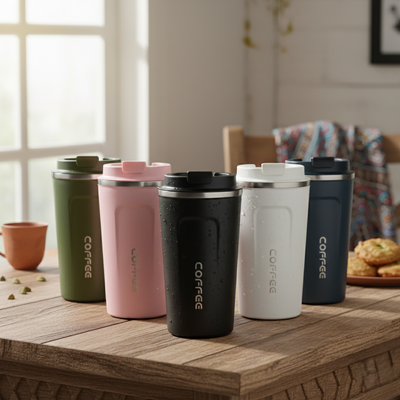 Digital LED Insulated Coffee Mug Customize