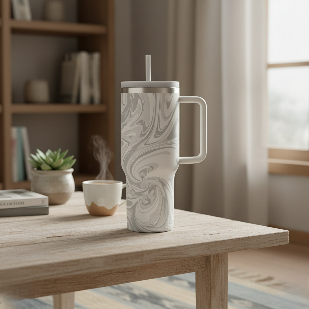Marble Design Tumbler