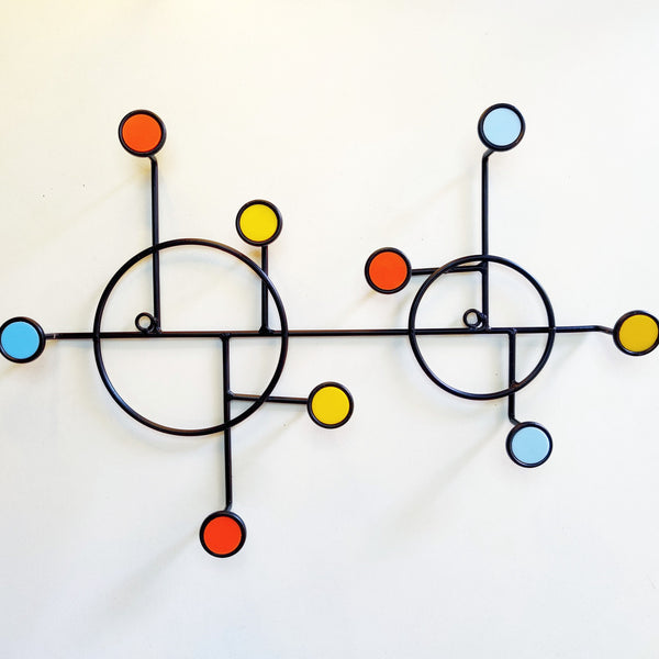 Nordic Style Circle Wall Shelf with Hooks