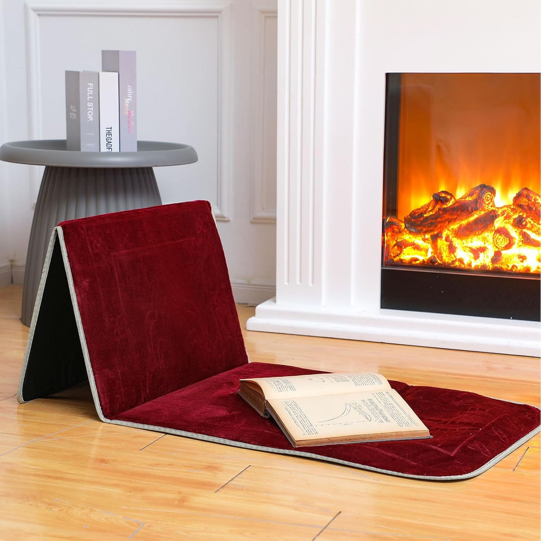 Folding Prayer Mat with Back Rest