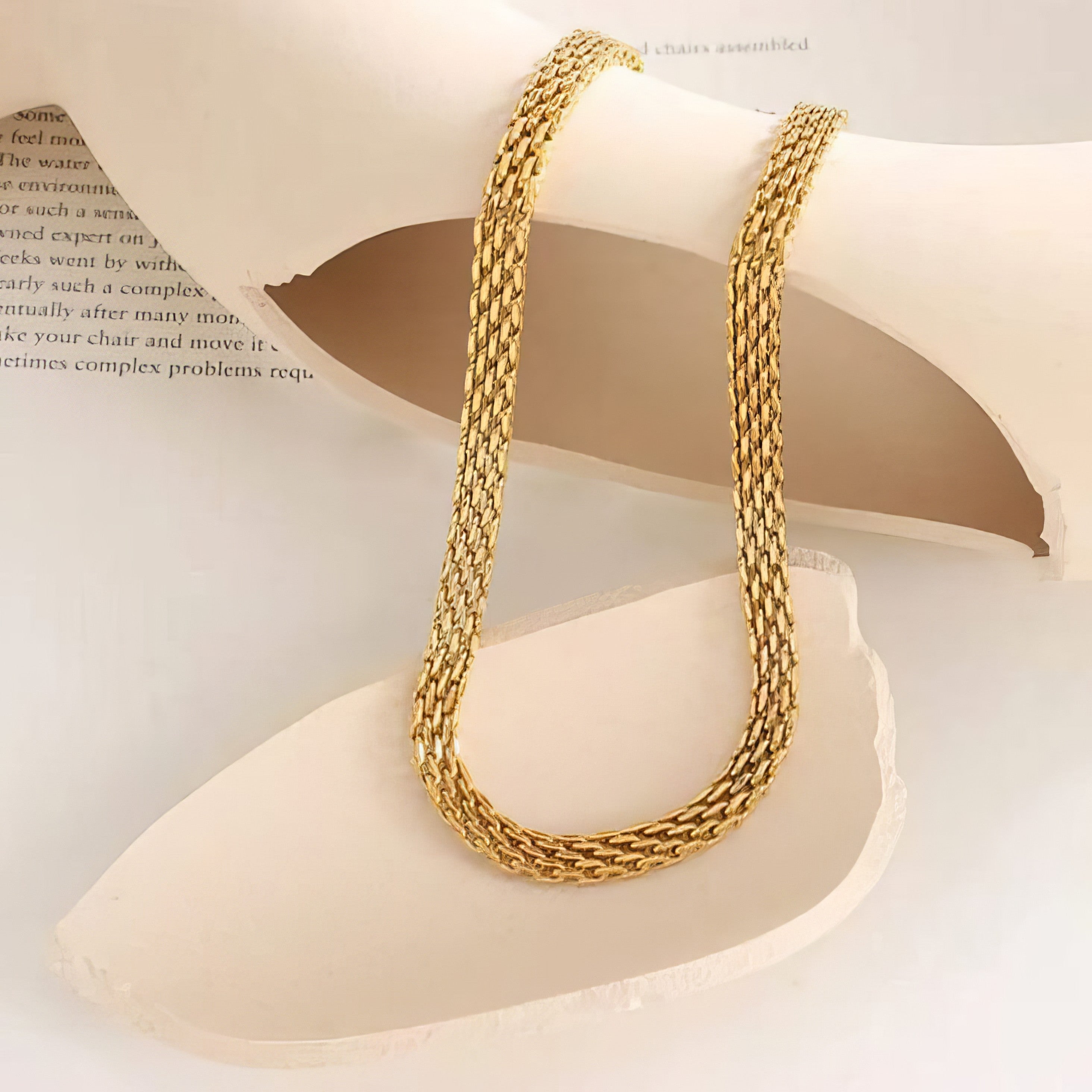 Golden Mesh Necklace