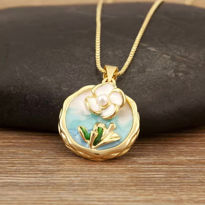 Blue Blossom Pendant