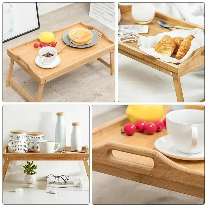 Bamboo Bed Tray – Functional & Stylish Breakfast Serving
