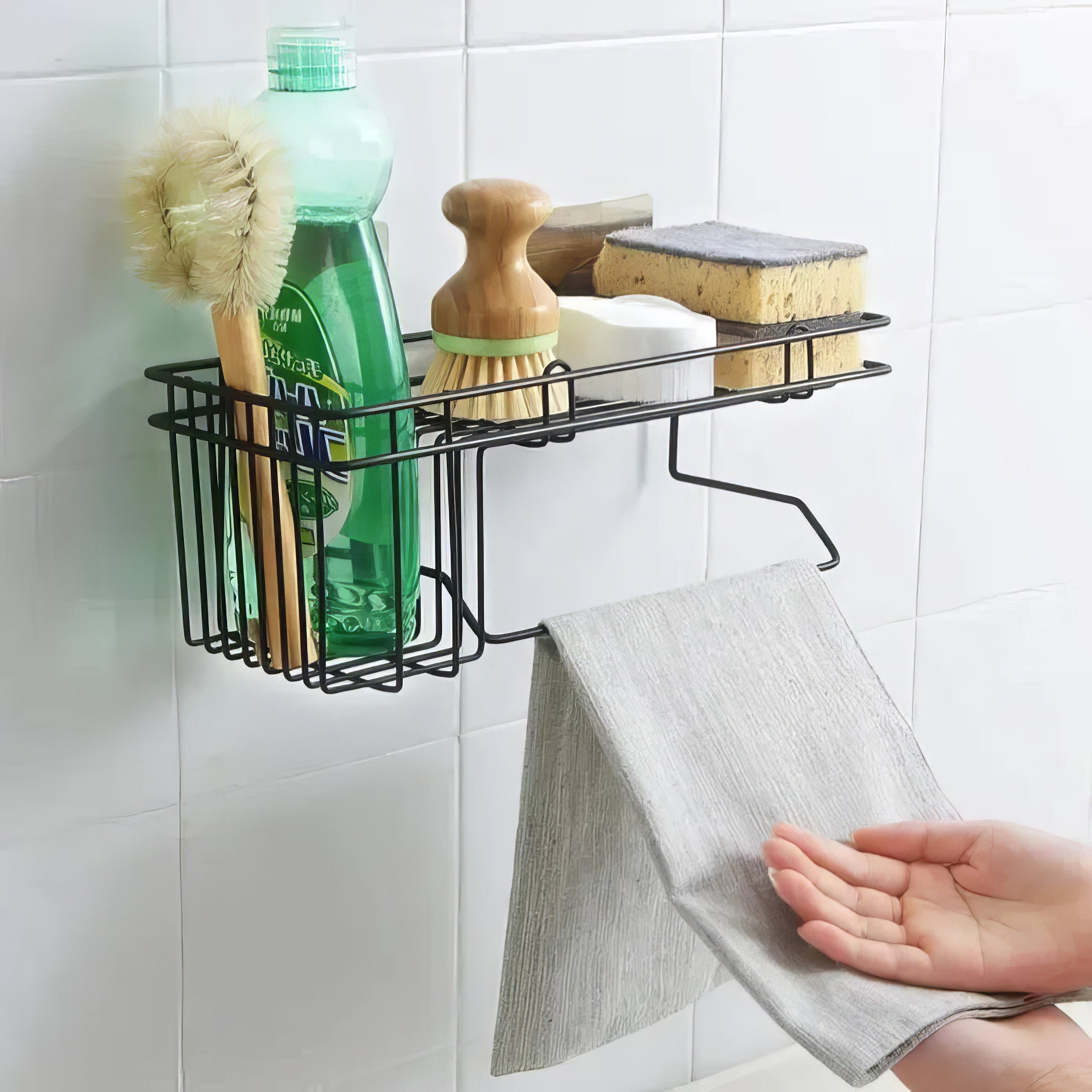 Bathroom Shelf with Hanger