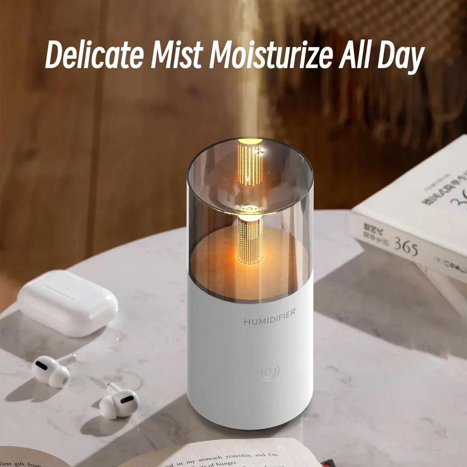Candlelight Electric Humidifier – Calm & Stylish Home Decor