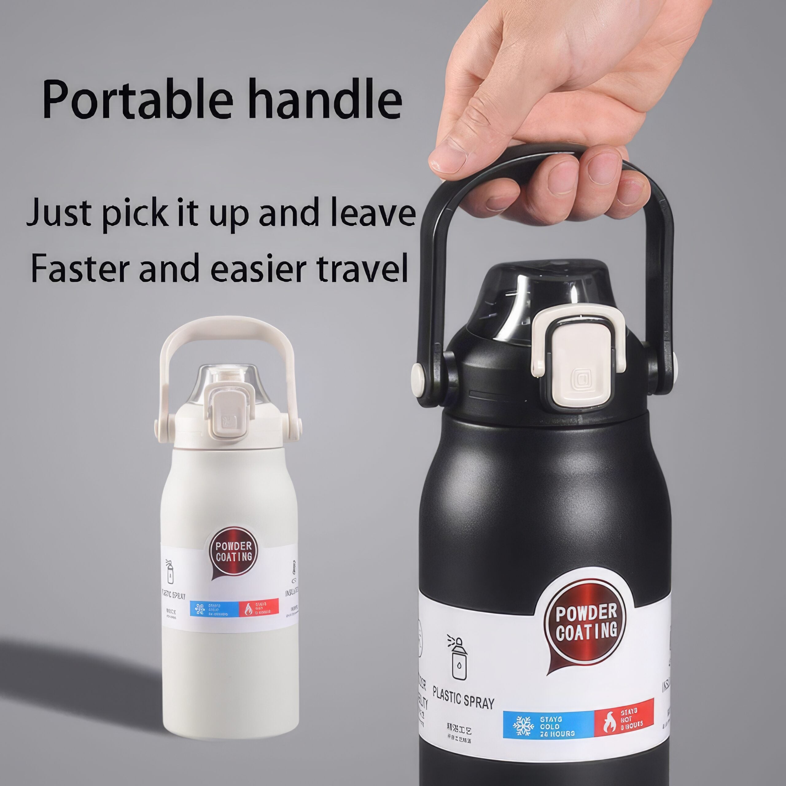 Stainless Steel Thermos Water Bottle (1000ml)