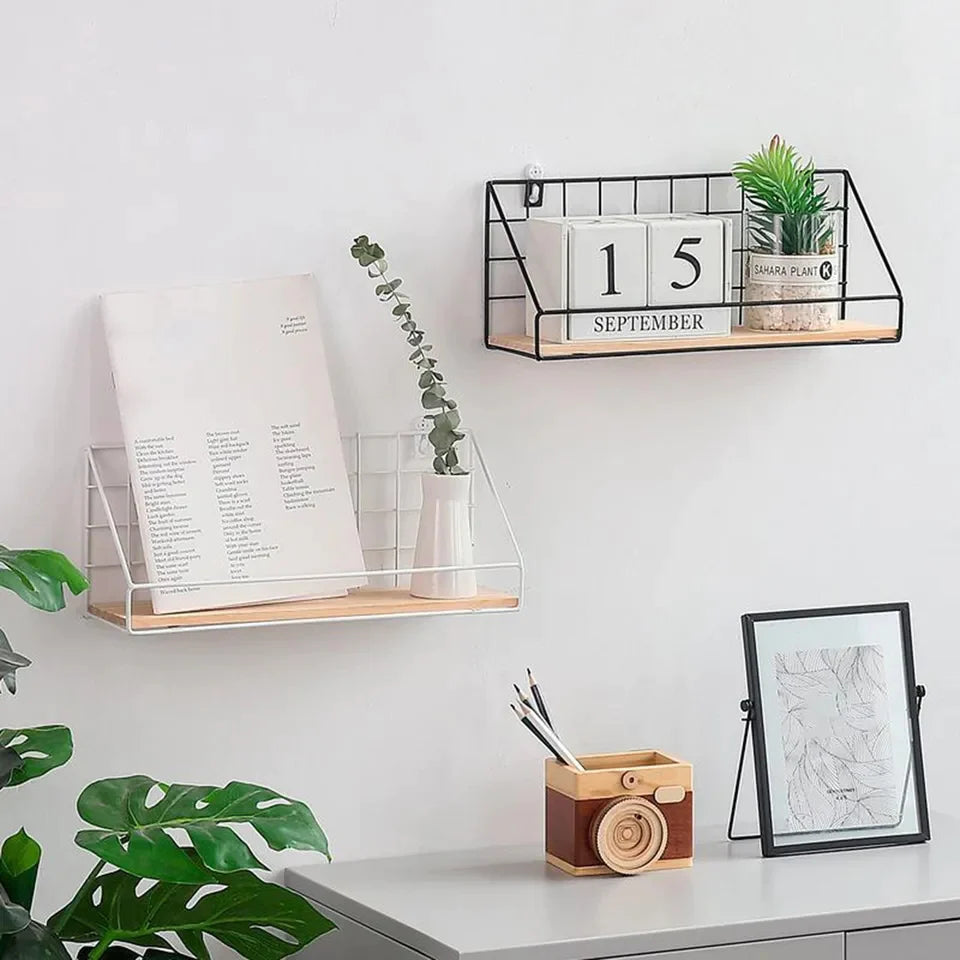 Checkered Wall Shelf – Modern Home Decor
