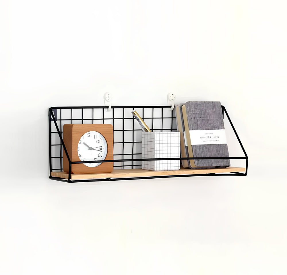 Contemporary Checkered Wall Shelf – Home Decor