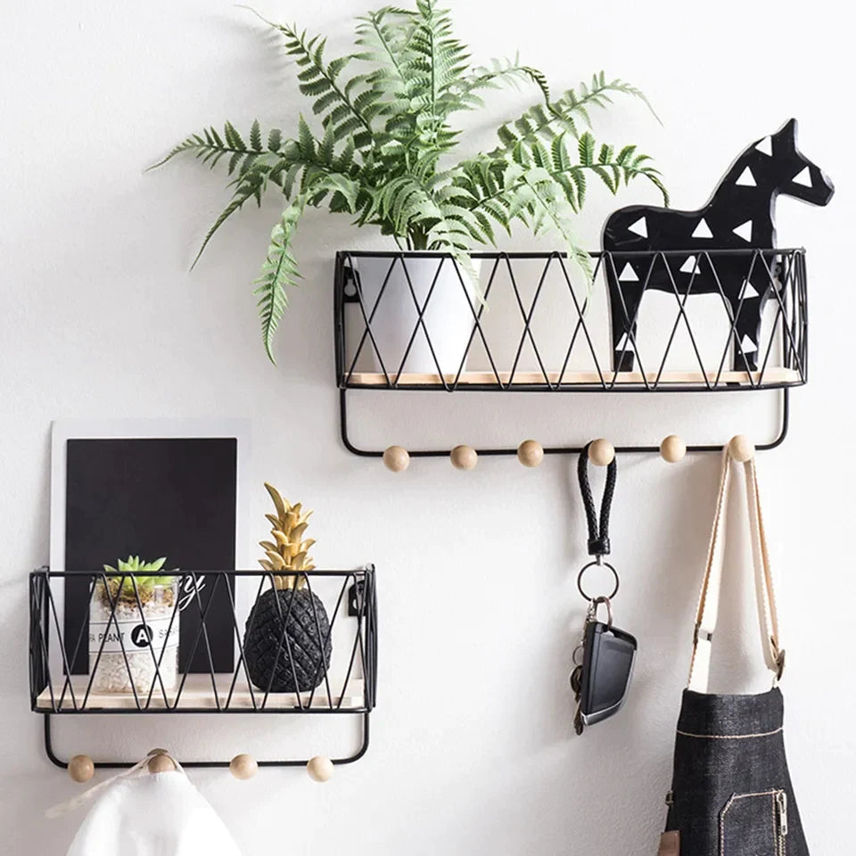 Criss Cross Wall Shelf – Modern Home Decor