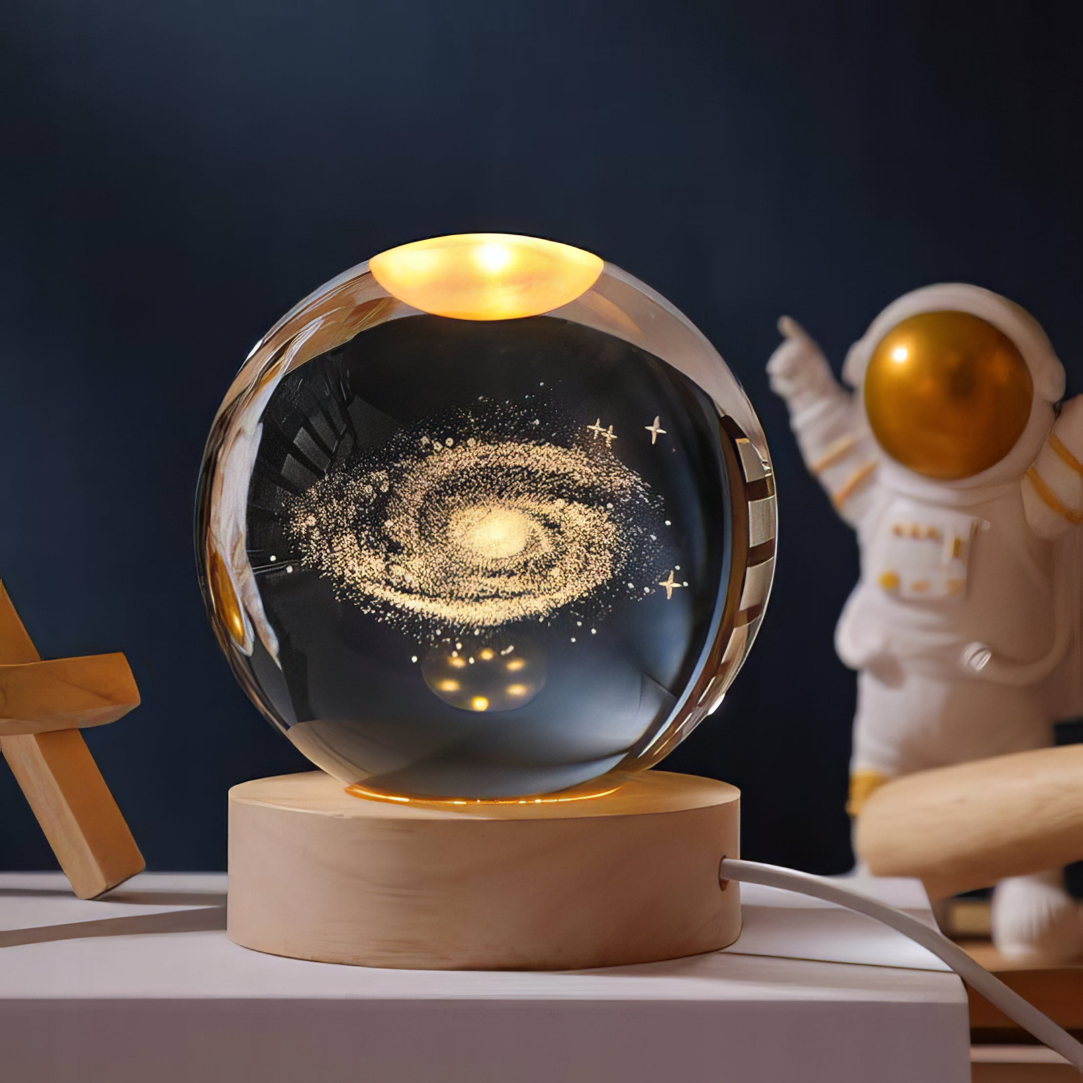 3D Crystal Galaxy Ball Lamp