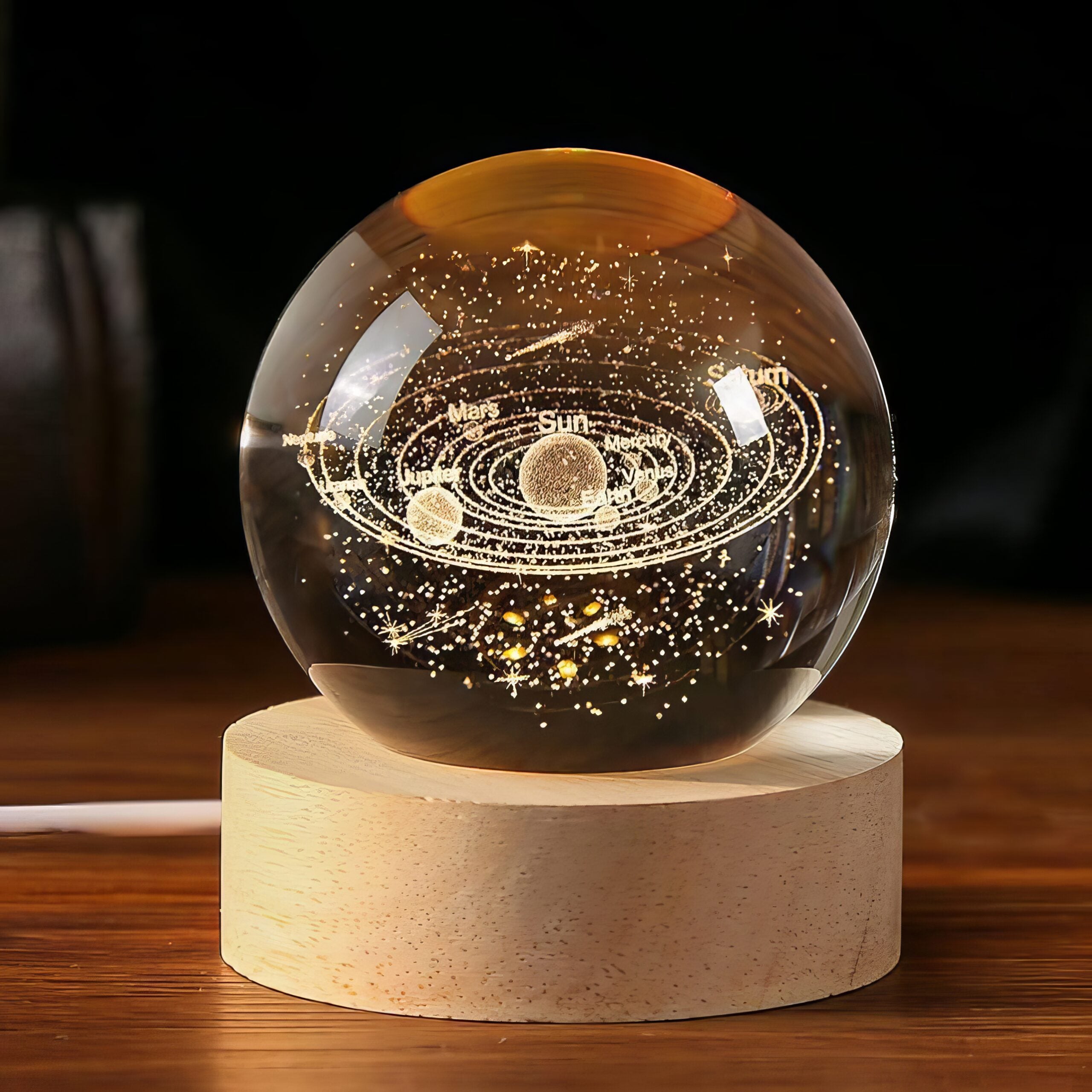 3D Crystal Galaxy Ball Lamp