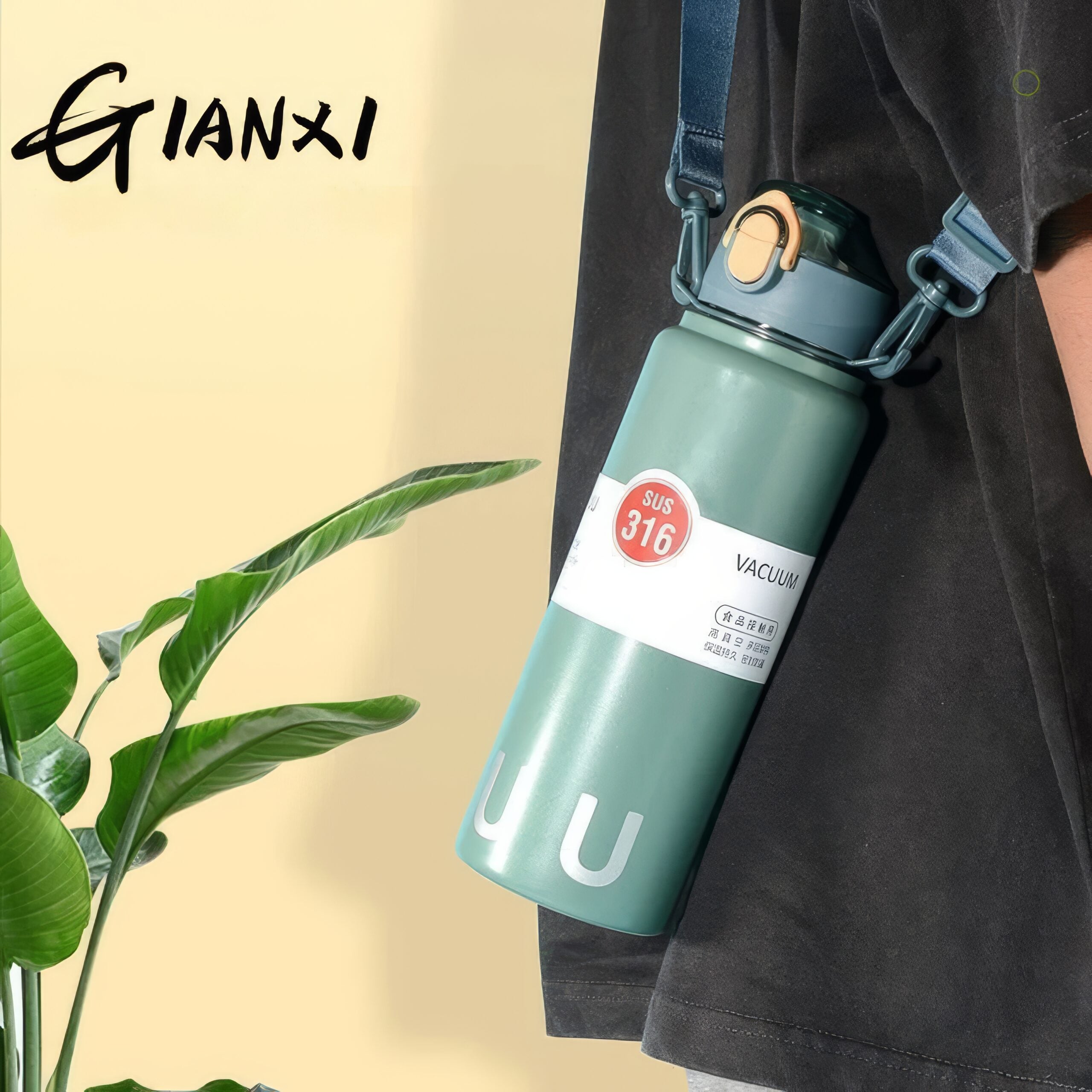 Stainless Steel Thermos Water Bottle (1000ml)