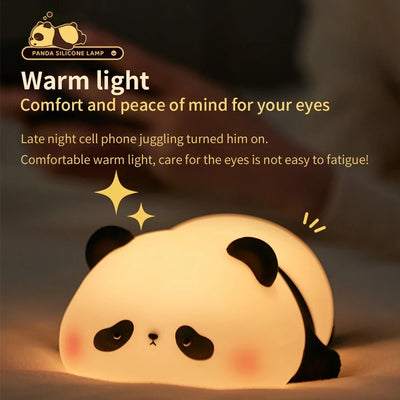 Lazy Panda Silicone Lamp