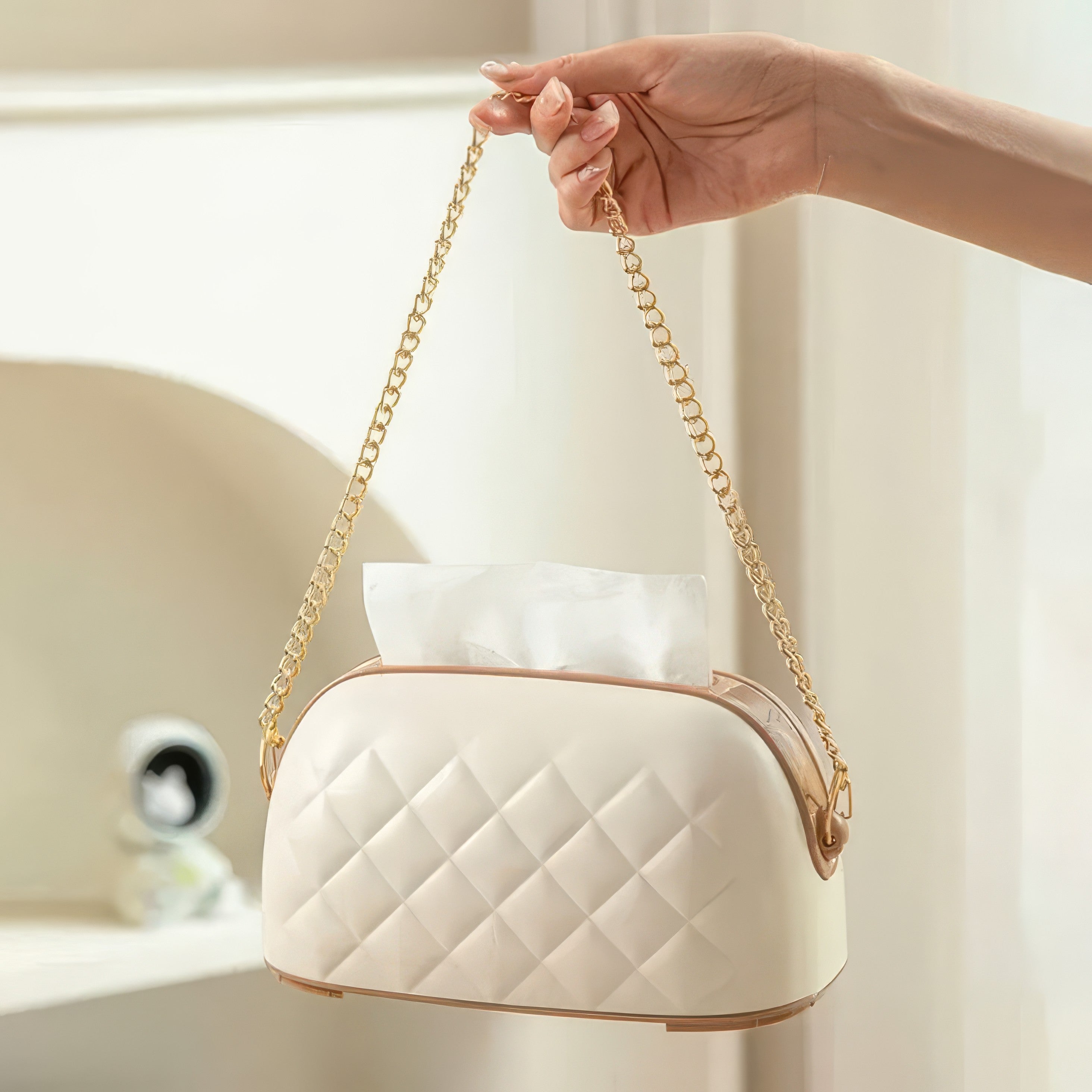 Luxury Purse Style Tissue Box – Stylish & Elegant Design