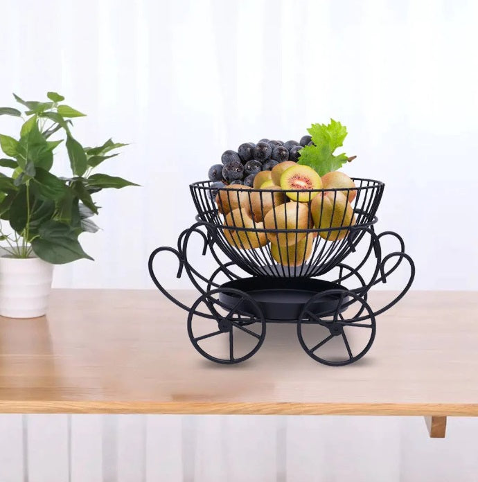 Metal Cart Fruit Basket – Stylish Home Decor