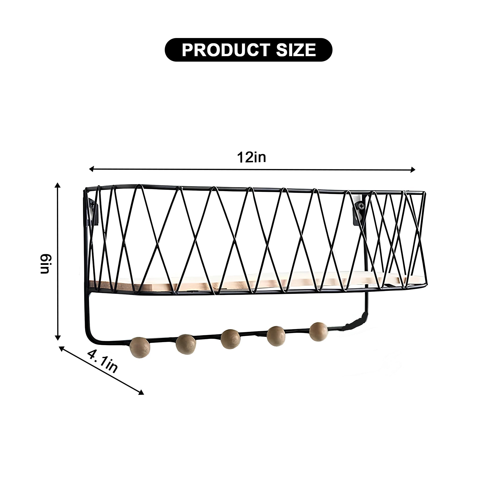 Modern Criss Cross Wall Shelf – Home Accent