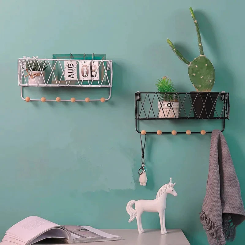 Modern Criss Cross Wall Shelf – Home Decor