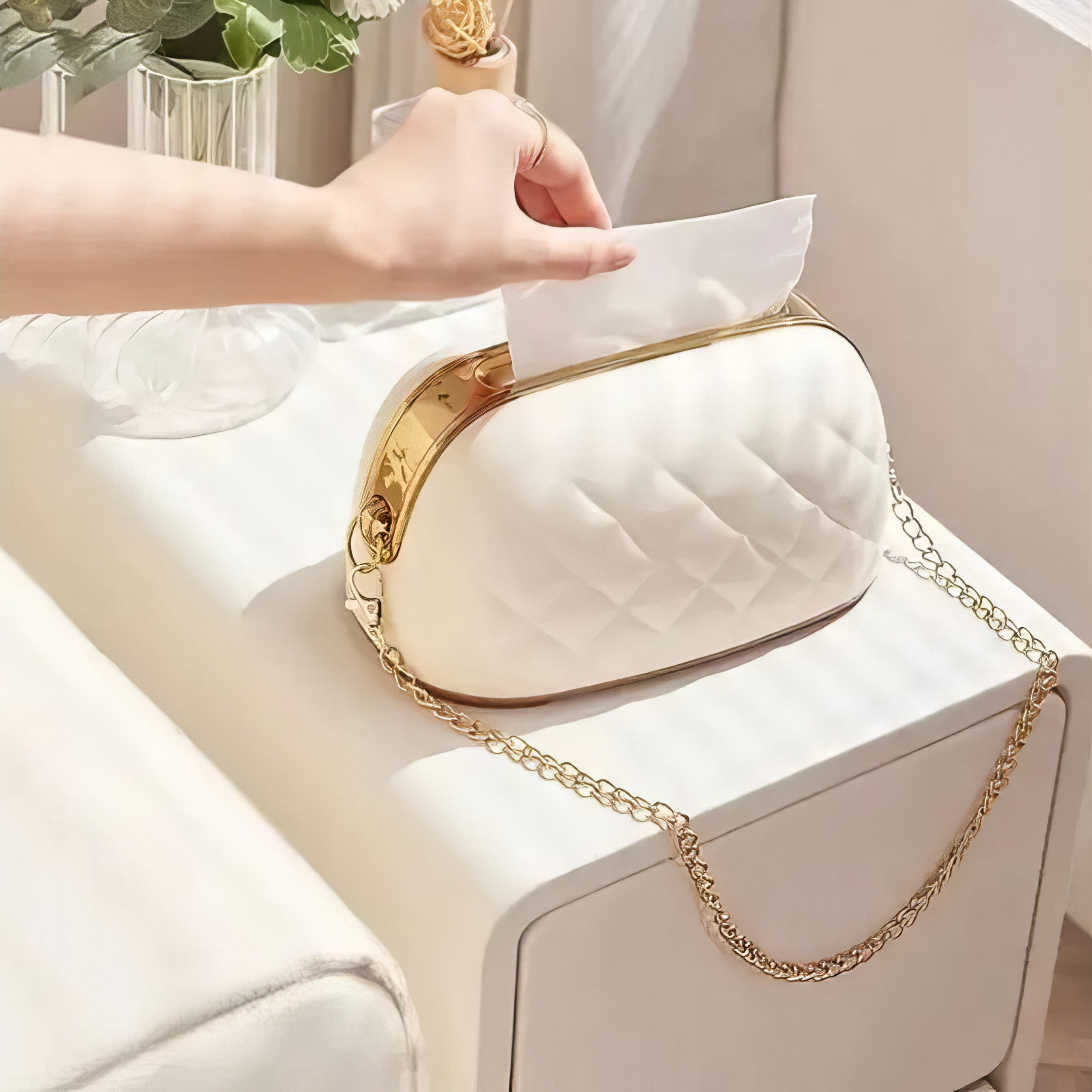 Purse Style Luxury Tissue Box – Stylish & Elegant Design