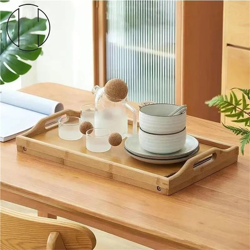 Stylish Bamboo Bed Tray – Functional Breakfast & Serving Tray