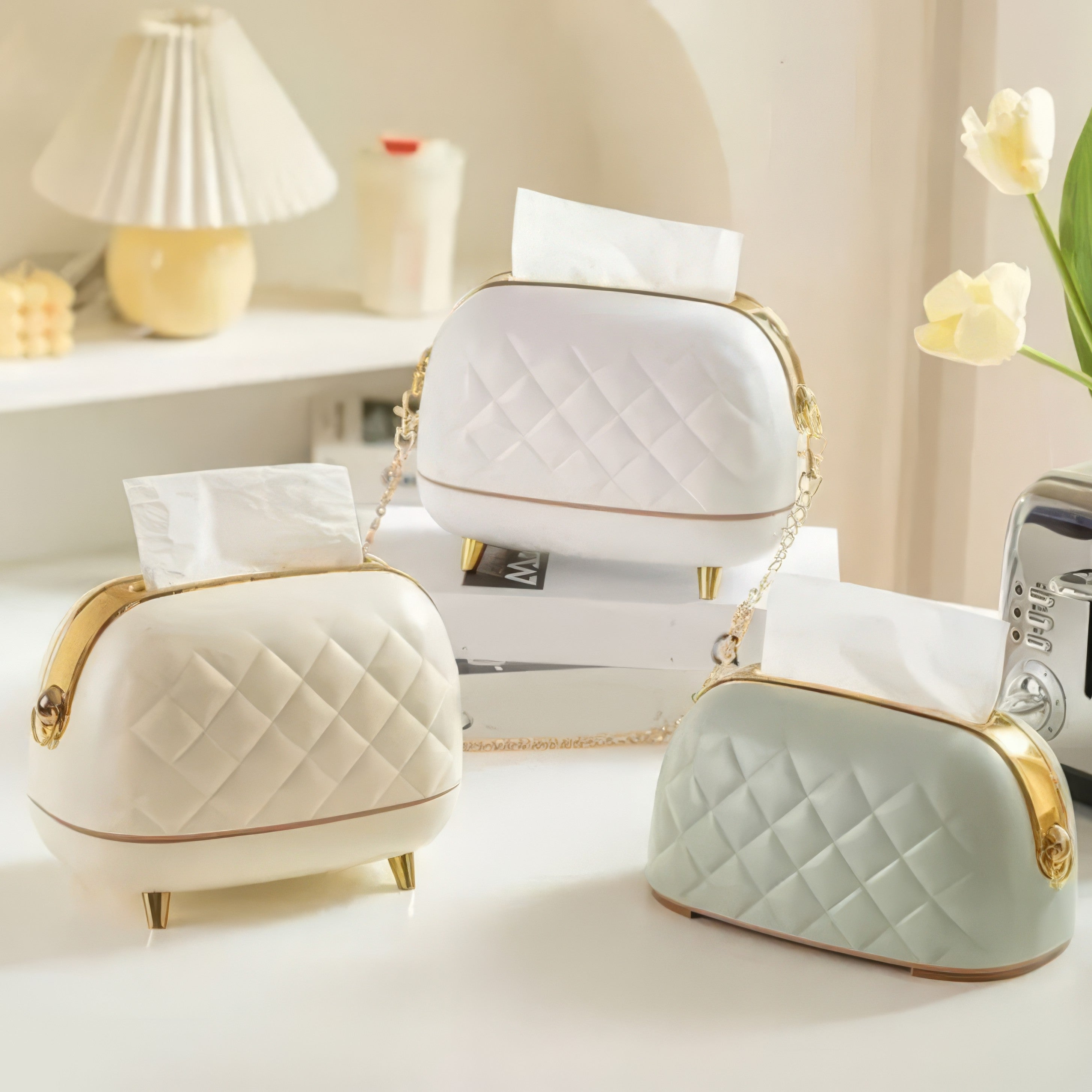 Stylish Luxury Purse Tissue Box – Elegant Design